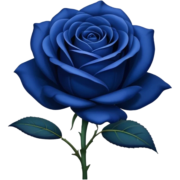 Dark Blue rose emoji