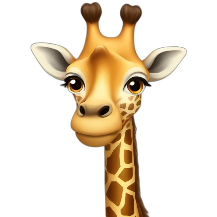 giraffe without confidence emoji