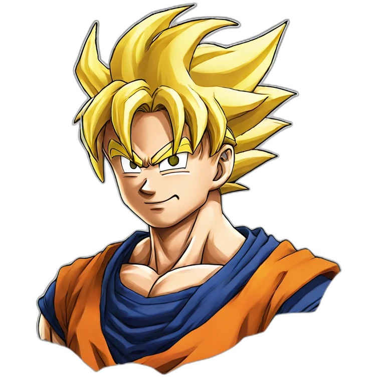 Goku de Dragon ball heureux emoji