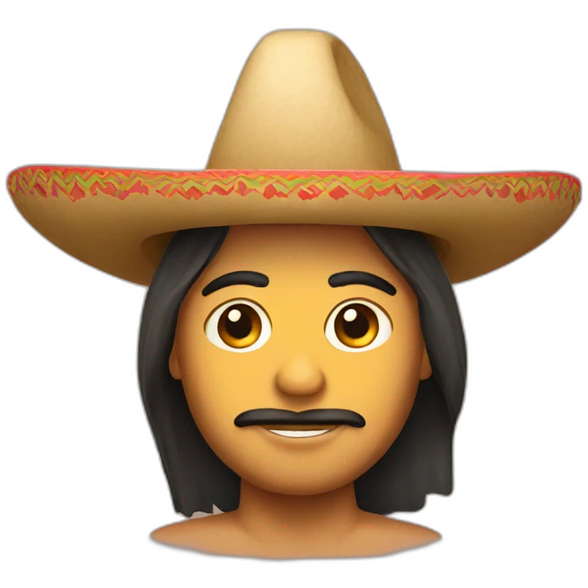 mexican with sombrero emoji