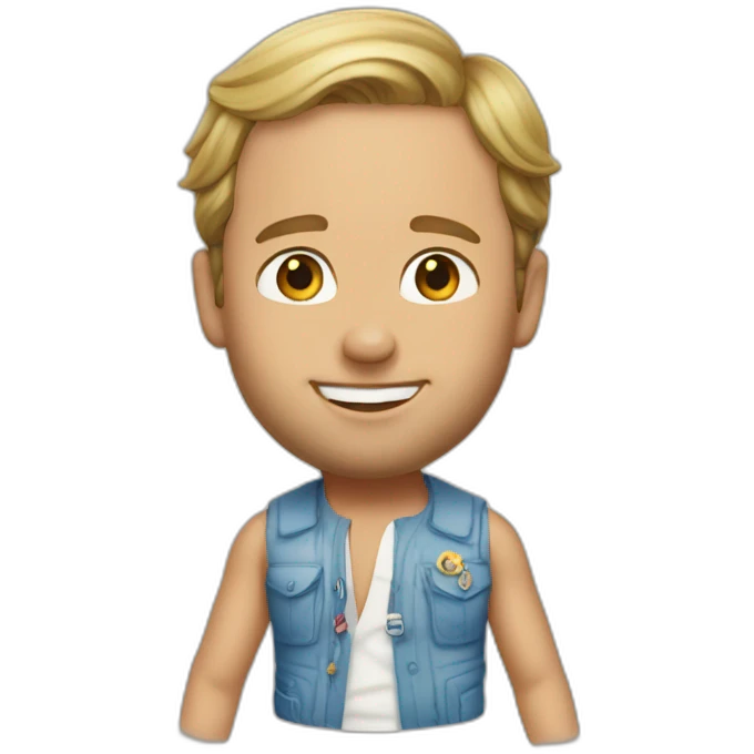 Prince William as beach bum emoji