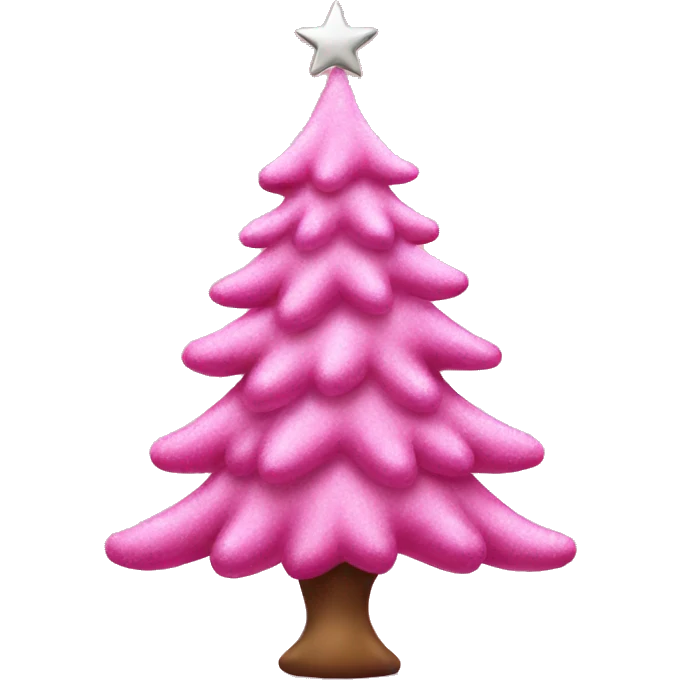 pink christmas tree emoji