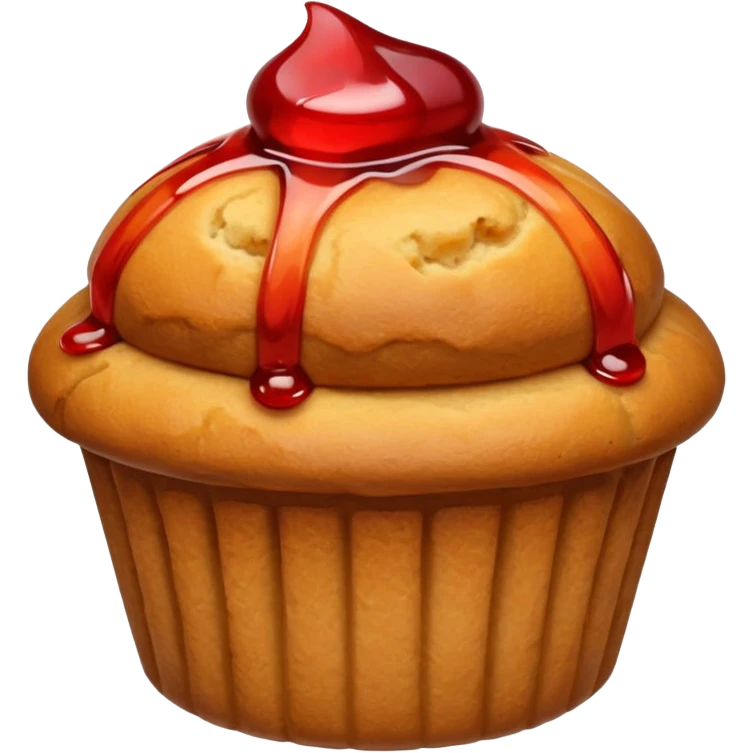 muffin with jelly emoji