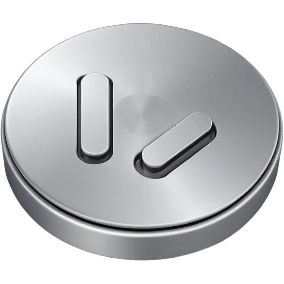 3D render play button 40deg rotation emoji