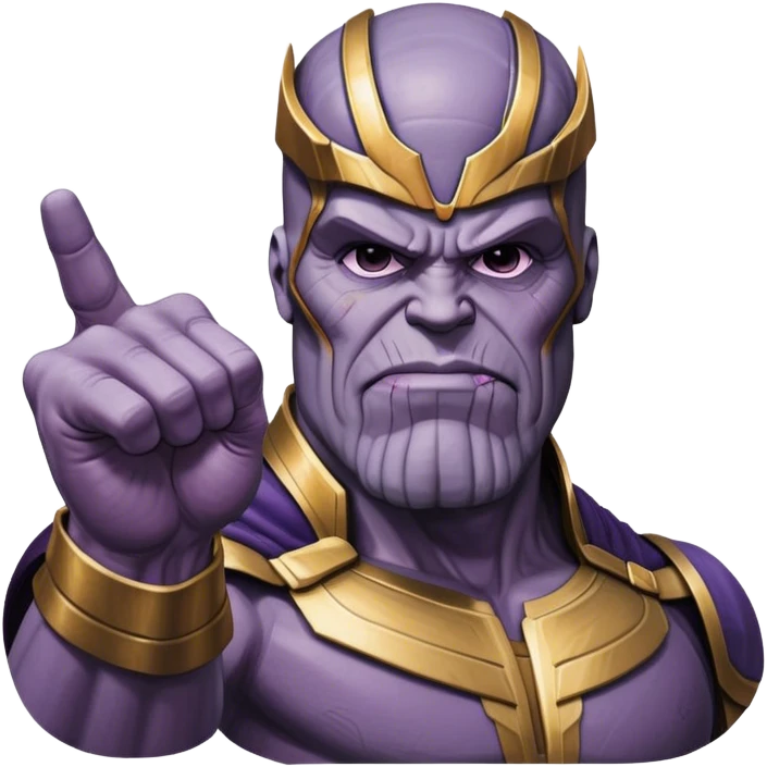Thanos middle finger emoji