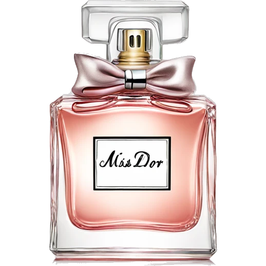 Perfume bottle miss dior  emoji