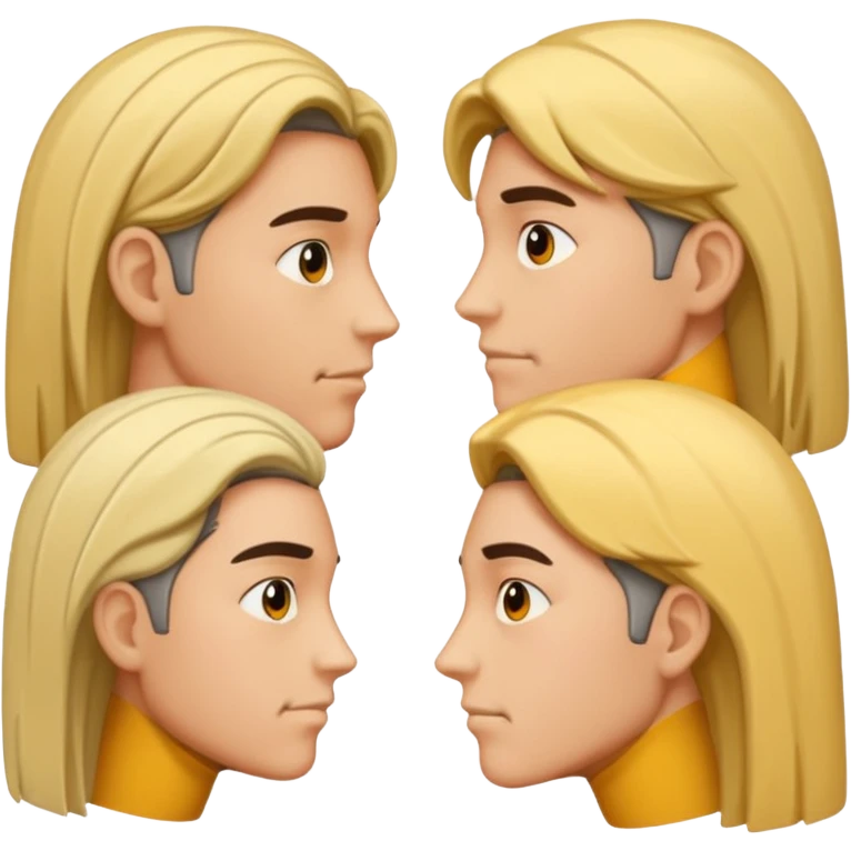 profile heads with dialogue lines emoji