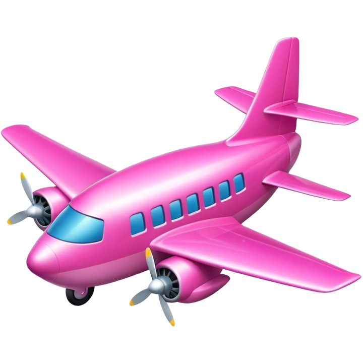 pink plane emoji