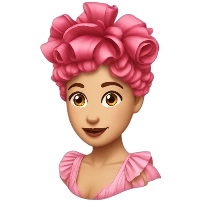 Fleur cancan emoji