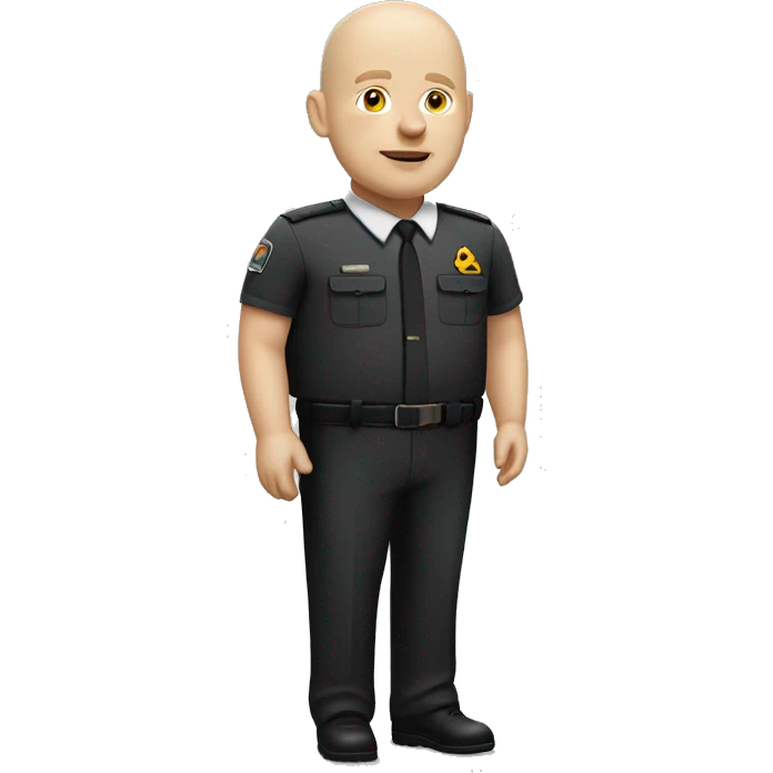 bald fat white man in mcdonald’s manager uniform emoji