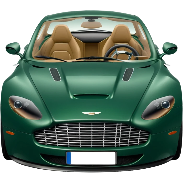 green aston martin doors open emoji