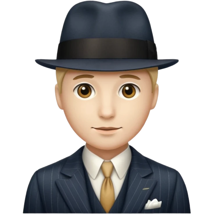 A person wearing a 1920s suit emoji