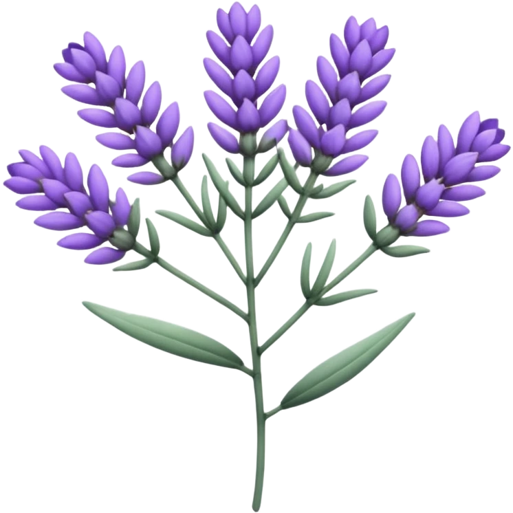 Lavender flower emoji emoji