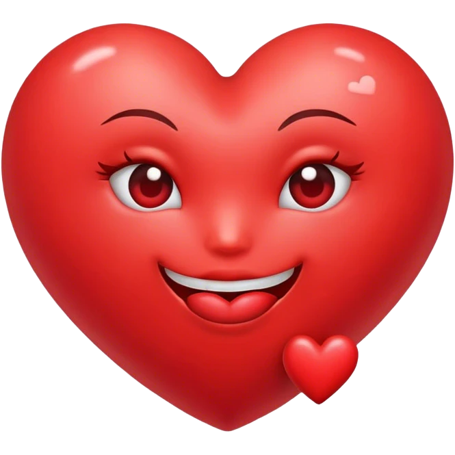 Big heart with kisses  emoji
