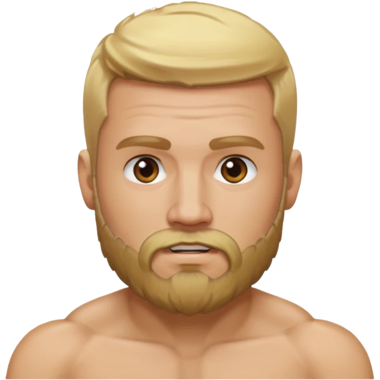 MMA fighter with blonde hair and beard emoji