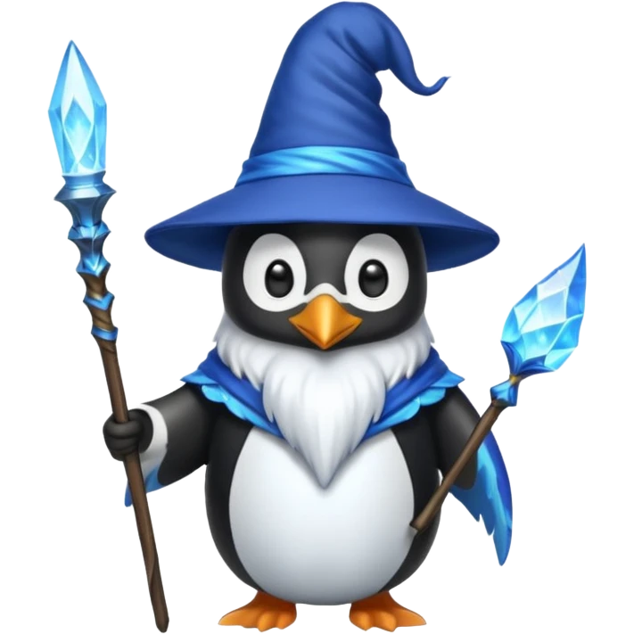 Penguin Wizard emoji