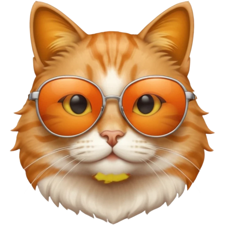 Cat wearing sunglasses emoji