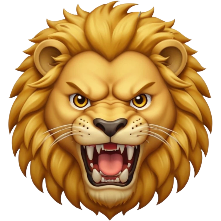 Angry lion emoji