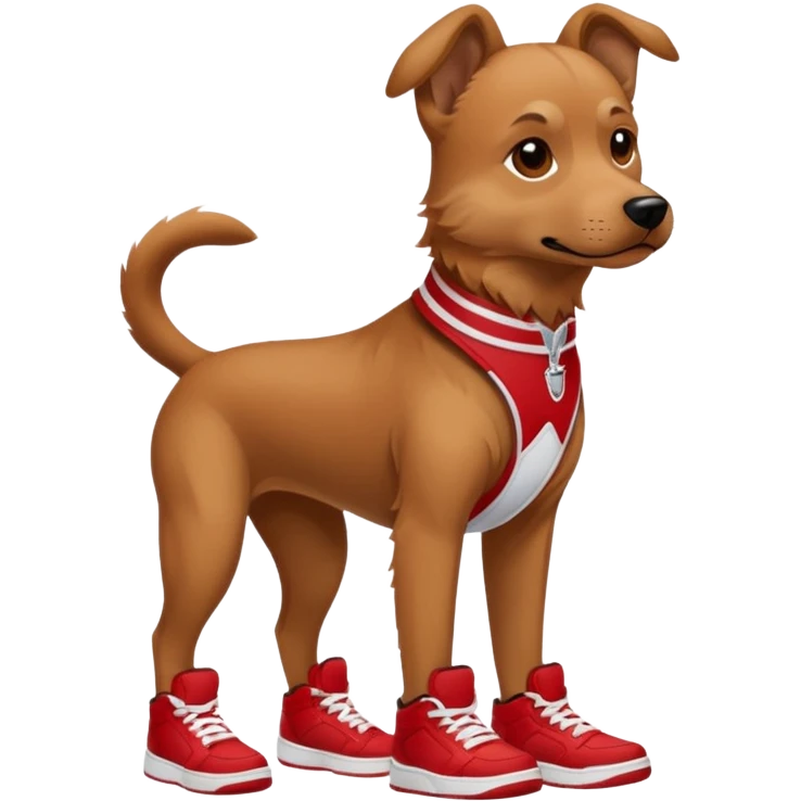 dog with jordans (shoes) emoji
