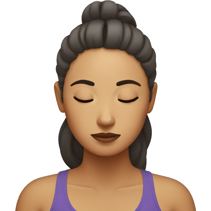 tired yoga woman emoji