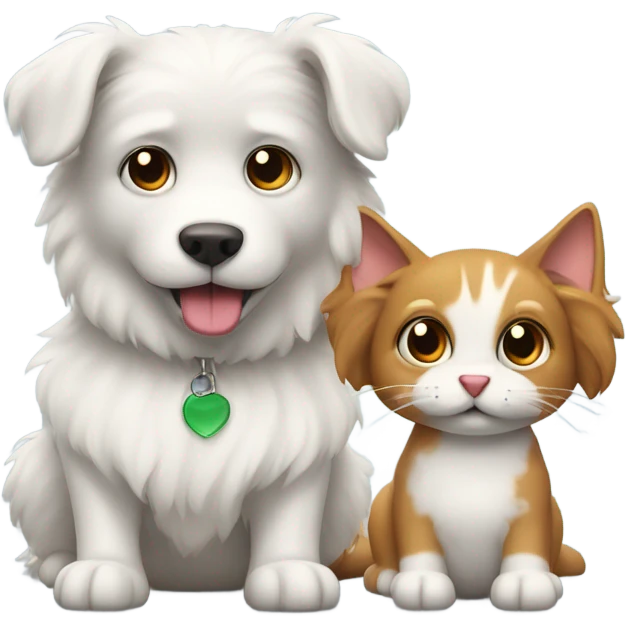 Dog and cat emoji