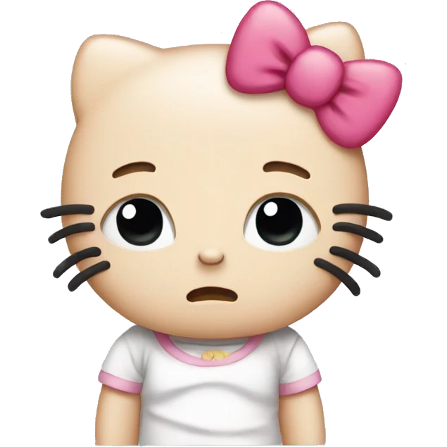 hello kitty sad emoji