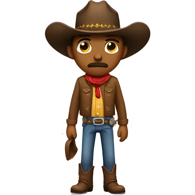 Sad cowboy emoji
