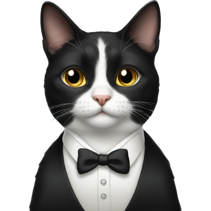 tuxedo cat emoji
