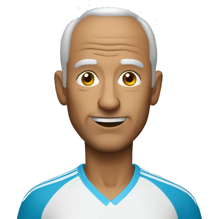 65 year old man playing tennis balding emoji