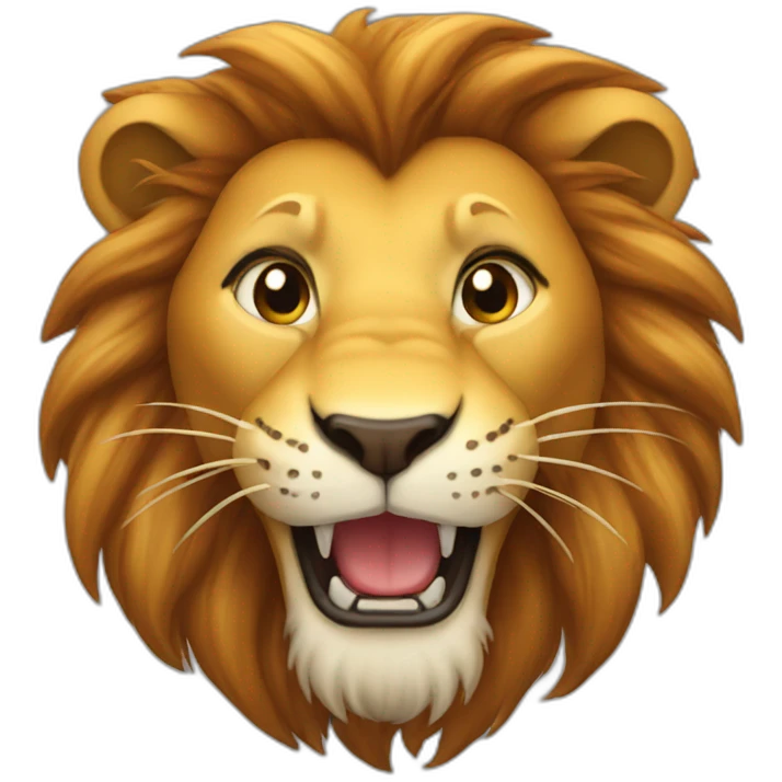 Lion smile emoji