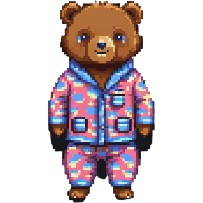 Bear in pajamas emoji