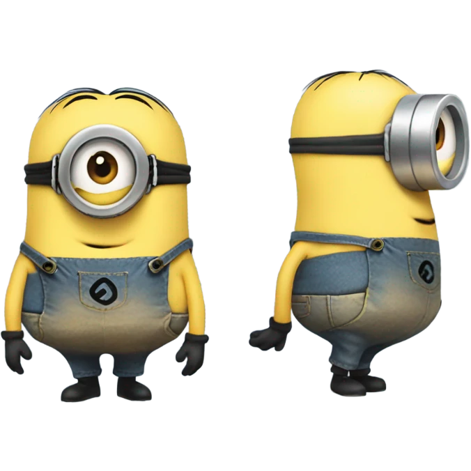 a minion with its butt out emoji