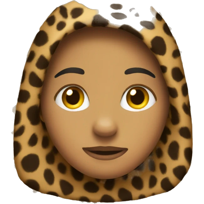 Blanked with cheetah print emoji