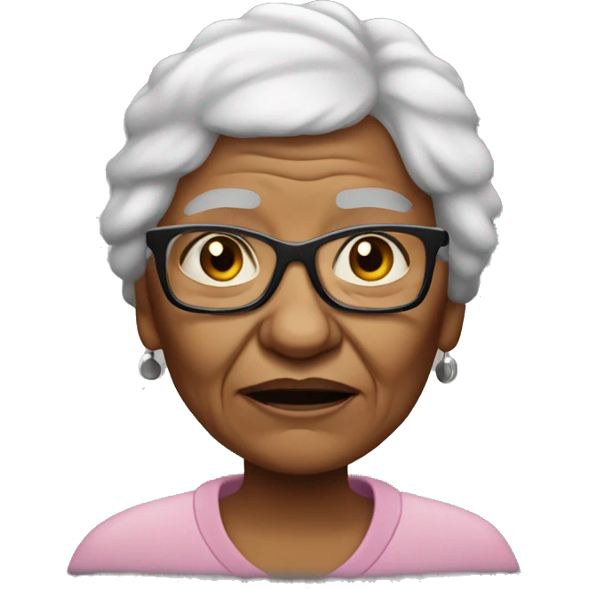 Thug grandma emoji