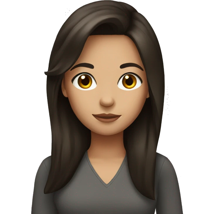 Brunette girl emoji