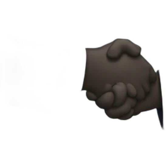 Gorilla handshakes Donald Trump emoji