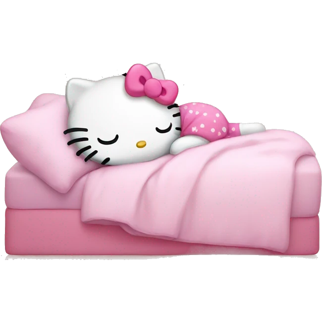hello kitty sleeping emoji
