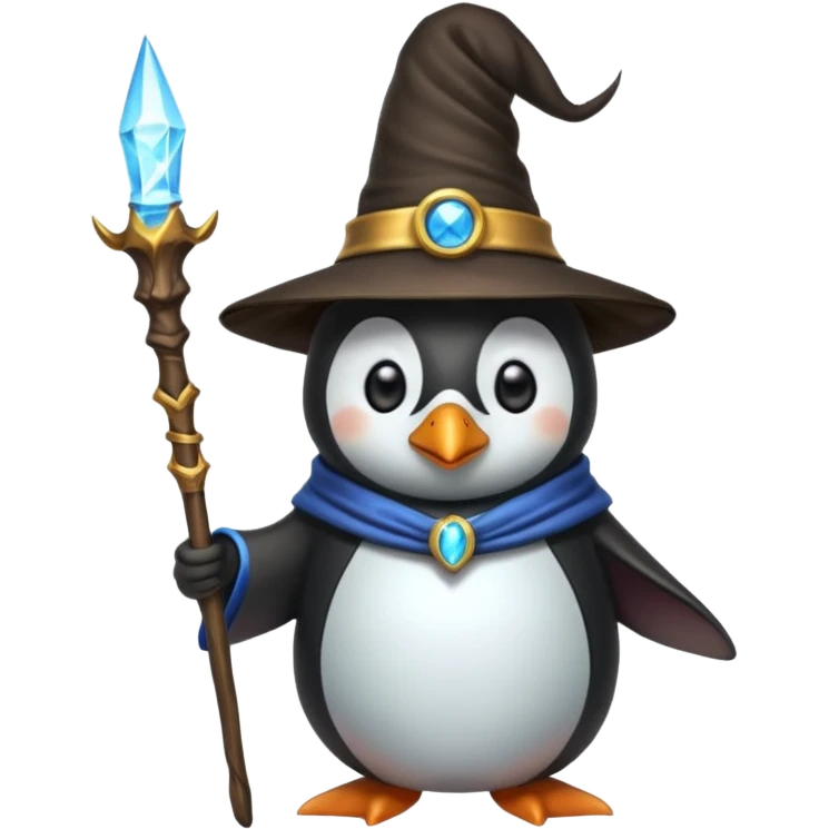 Penguin Wizard emoji
