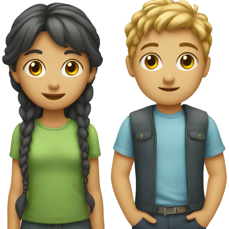 boy and girl emoji