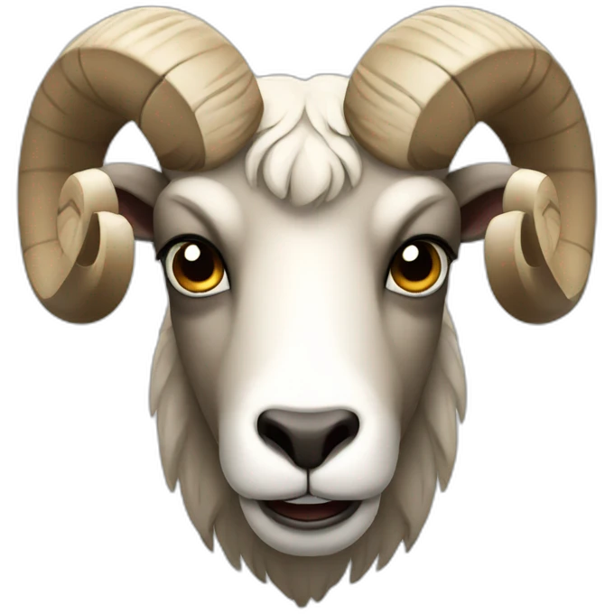 Ram with angry look emoji