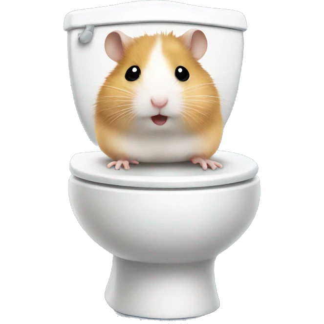 hamster on toilet emoji