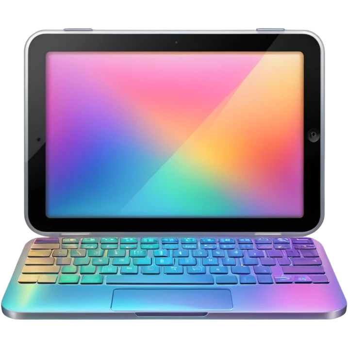 Iridescent computer  emoji
