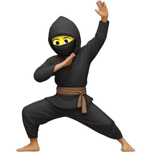ninja do yoga emoji