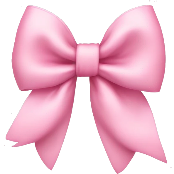 Baby pink bow  emoji