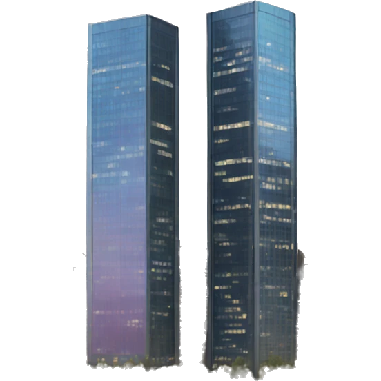 Two skyscrapers  emoji
