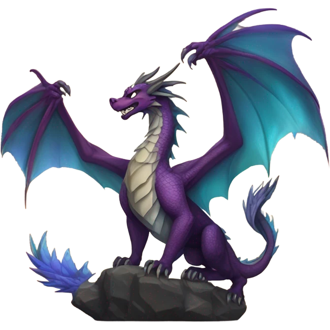 Dragon riding a wolf emoji