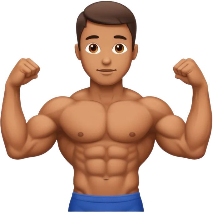 Pênis realista em um corpo masculino  emoji