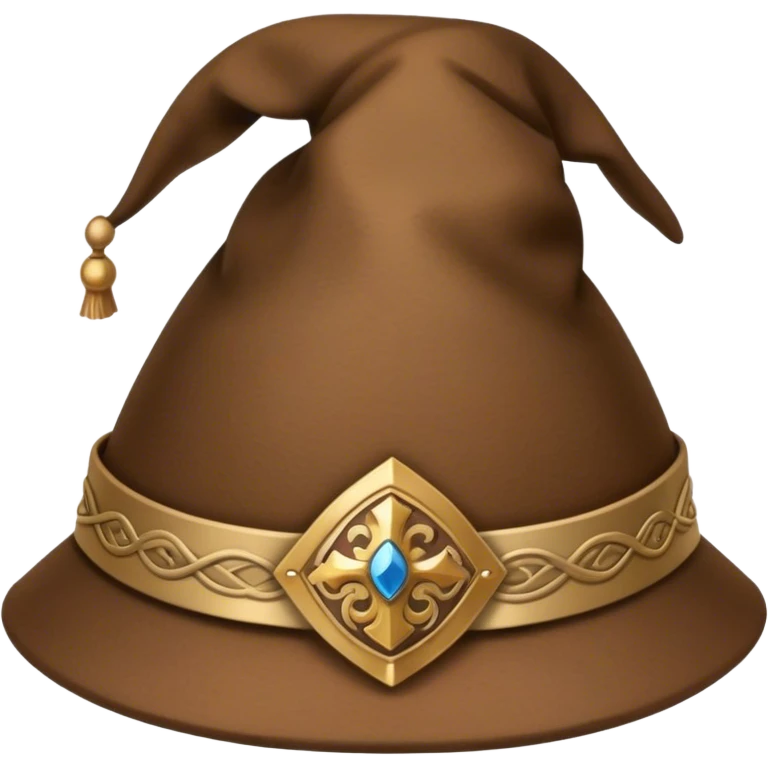 Medieval male felt hat with narrow turned rim emoji