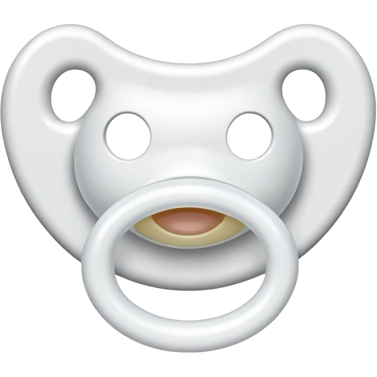 white pacifier mouth part emoji