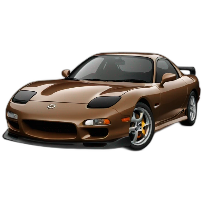 mazda rx7 fd brown emoji
